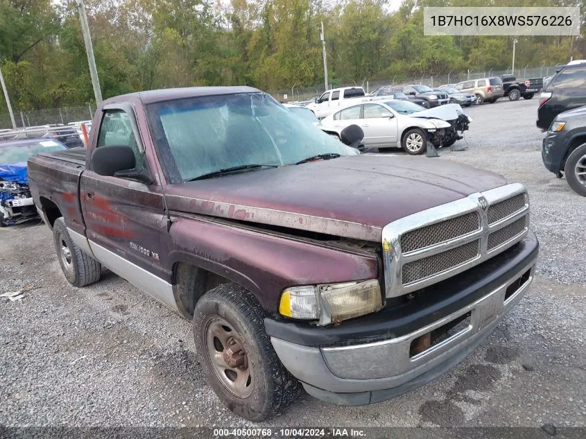 1B7HC16X8WS576226 1998 Dodge Ram 1500 St/Ws