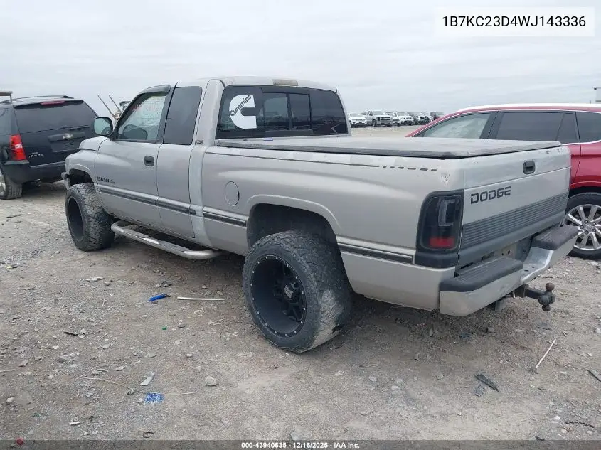 1B7KC23D4WJ143336 1998 Dodge Ram 2500 St