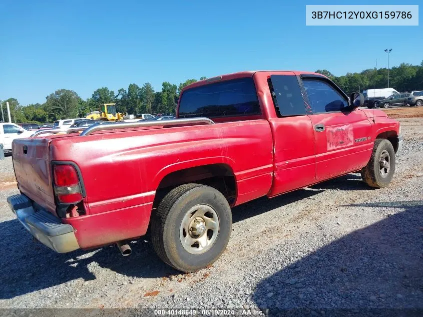 3B7HC12Y0XG159786 1999 Dodge Ram 1500 St