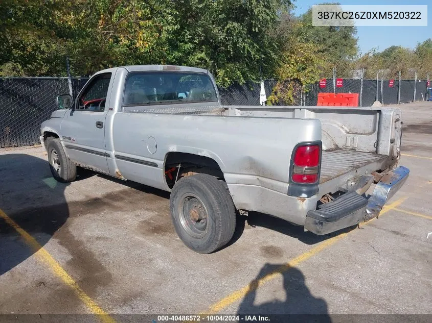 3B7KC26Z0XM520322 1999 Dodge Ram 2500 St