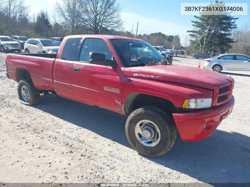 3B7KF2361XG174006 1999 Dodge Ram 2500 St