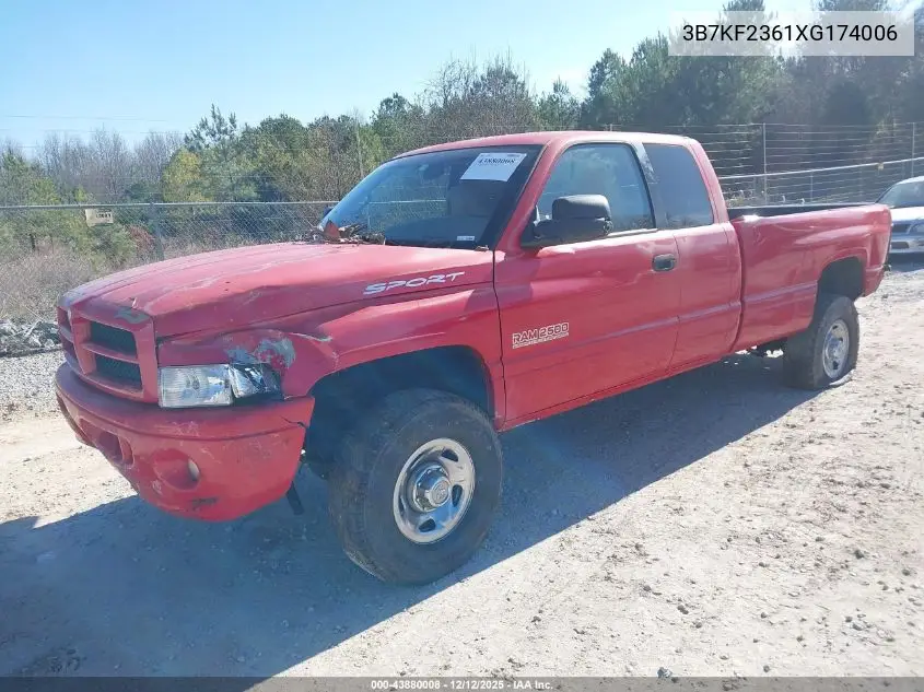 3B7KF2361XG174006 1999 Dodge Ram 2500 St