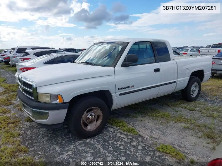 3B7HC13Z0YM207281 2000 Dodge Ram 1500 St