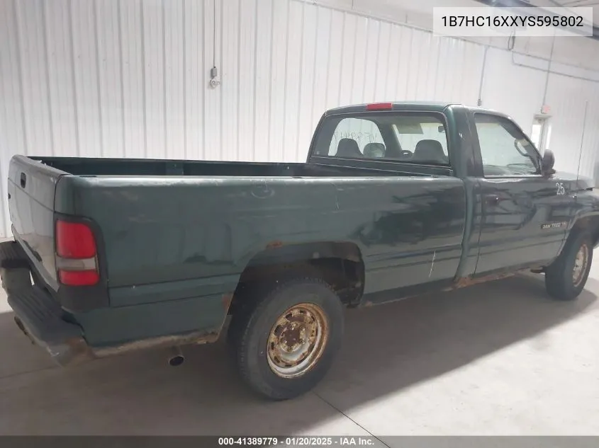2000 Dodge Ram 1500 St/Work Special/Ws VIN: 1B7HC16XXYS595802 Lot: 41389779