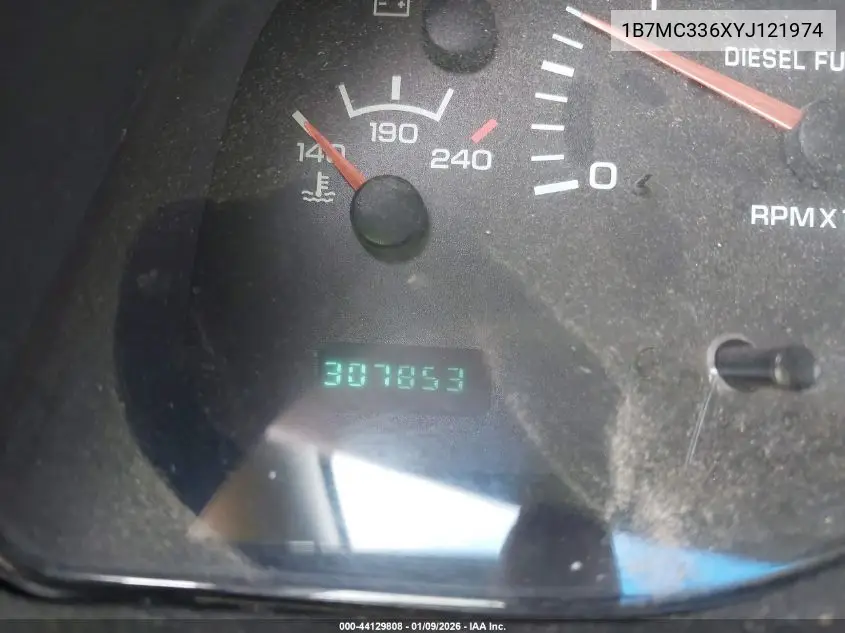2000 Dodge Ram 3500 St VIN: 1B7MC336XYJ121974 Lot: 44129808