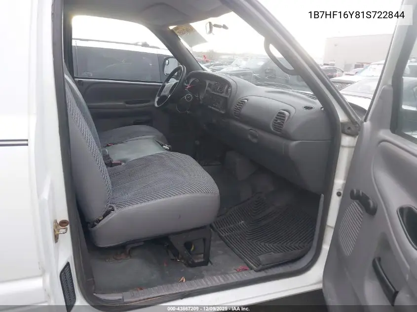 1B7HF16Y81S722844 2001 Dodge Ram 1500 St