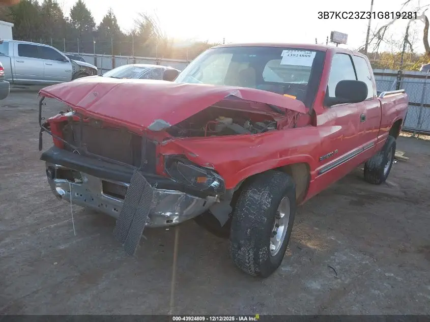 3B7KC23Z31G819281 2001 Dodge Ram 2500