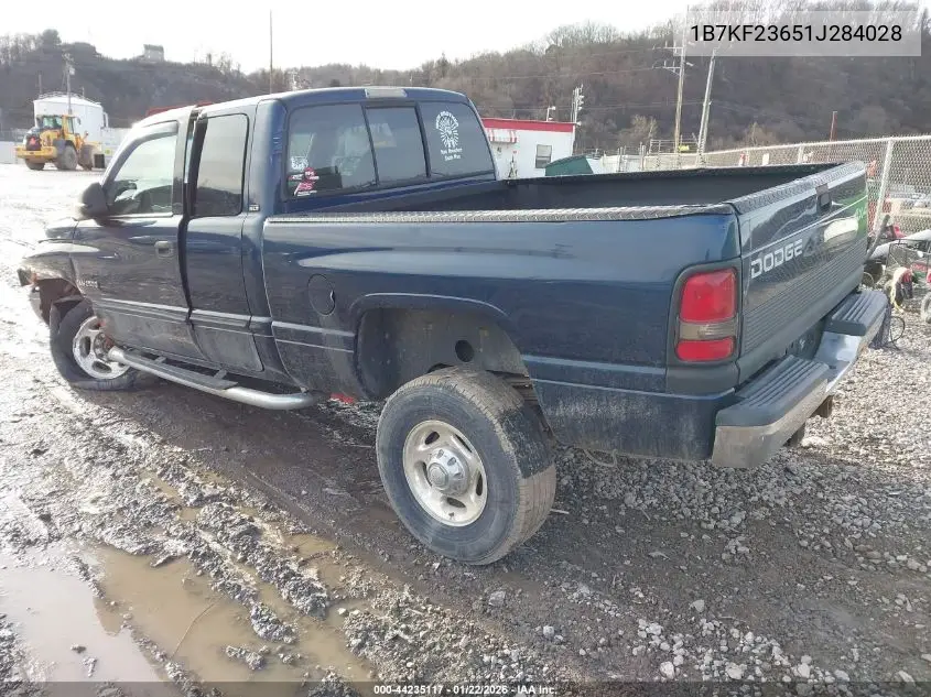 1B7KF23651J284028 2001 Dodge Ram 2500 St