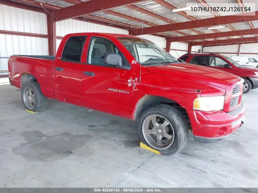 2002 Dodge Ram 1500 St VIN: 1D7HU18Z42J126154 Lot: 40288103