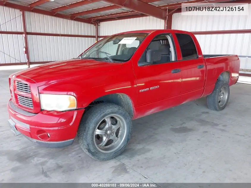 2002 Dodge Ram 1500 St VIN: 1D7HU18Z42J126154 Lot: 40288103