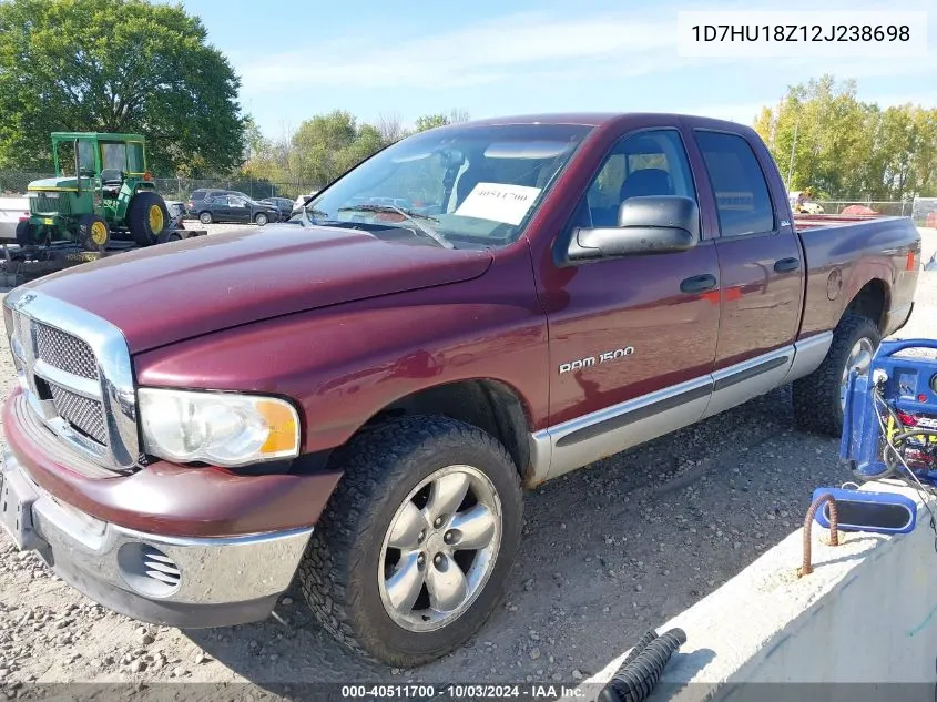 1D7HU18Z12J238698 2002 Dodge Ram 1500 St