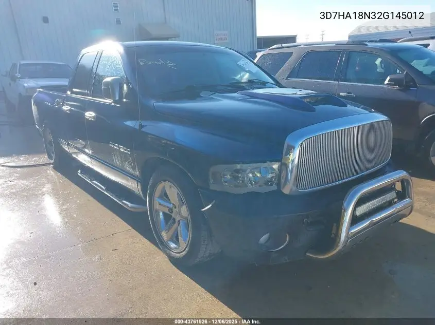 3D7HA18N32G145012 2002 Dodge Ram 1500 St