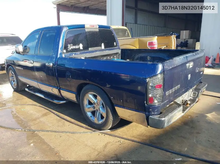 3D7HA18N32G145012 2002 Dodge Ram 1500 St