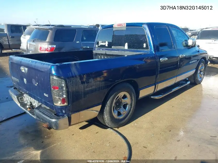 3D7HA18N32G145012 2002 Dodge Ram 1500 St