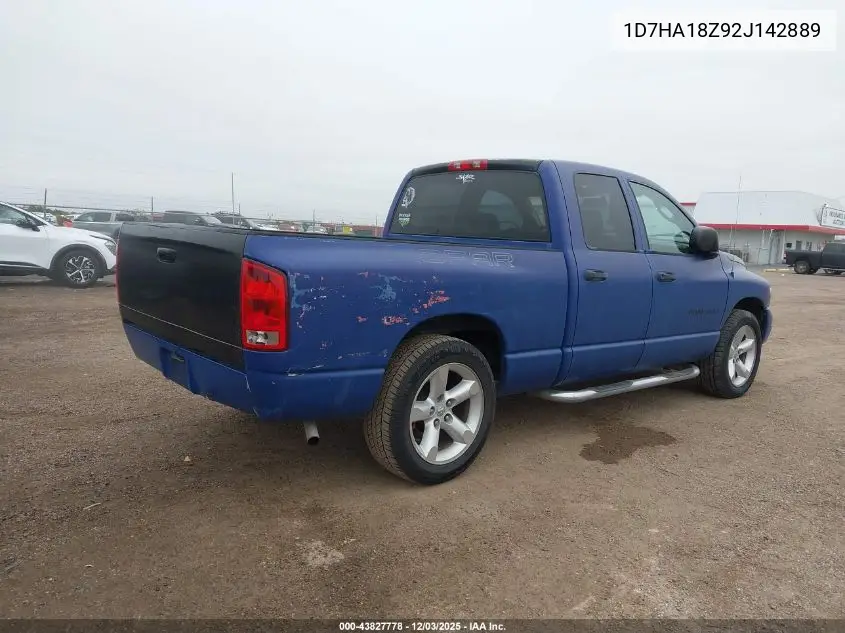 1D7HA18Z92J142889 2002 Dodge Ram 1500 St