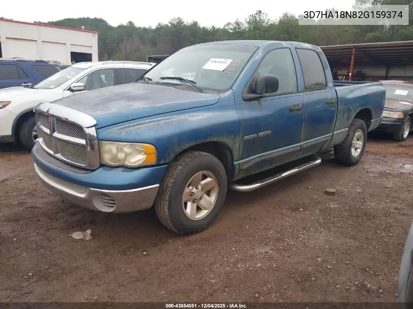 3D7HA18N82G159374 2002 Dodge Ram 1500 St