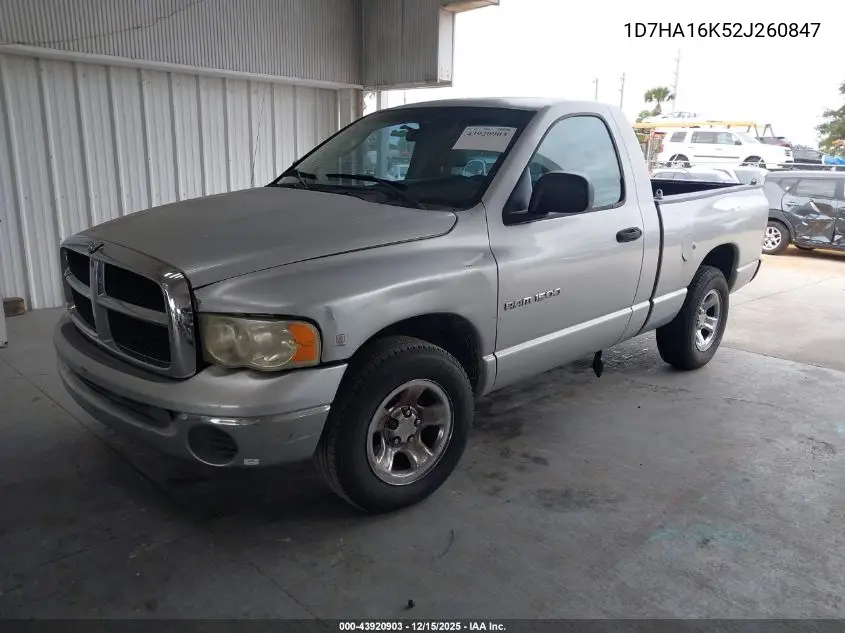1D7HA16K52J260847 2002 Dodge Ram 1500 St