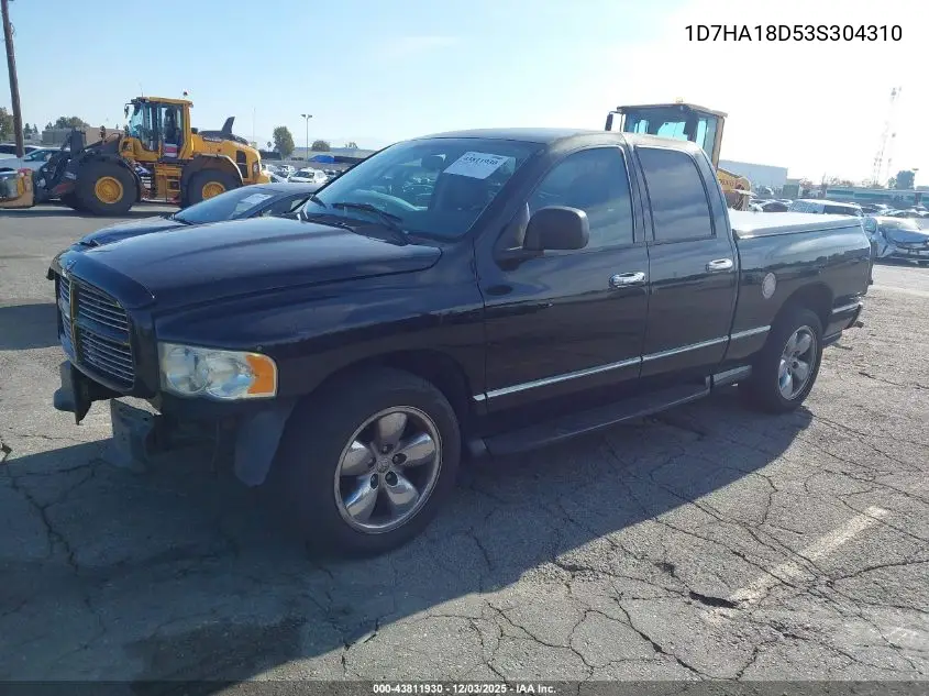 1D7HA18D53S304310 2003 Dodge Ram 1500 Slt/Laramie/St