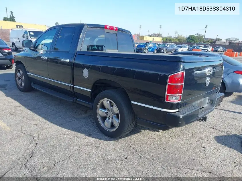 1D7HA18D53S304310 2003 Dodge Ram 1500 Slt/Laramie/St