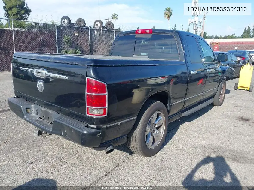 1D7HA18D53S304310 2003 Dodge Ram 1500 Slt/Laramie/St