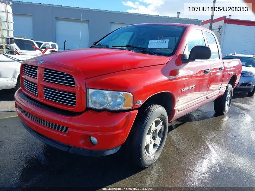 1D7HU18D54J208353 2004 Dodge Ram 1500 Slt/Laramie