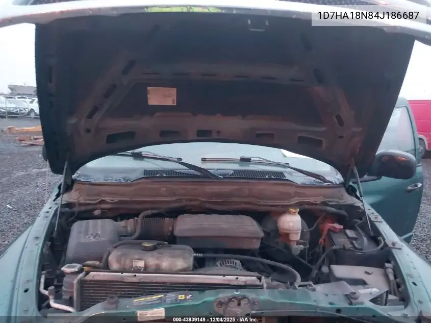 1D7HA18N84J186687 2004 Dodge Ram 1500 Slt/Laramie