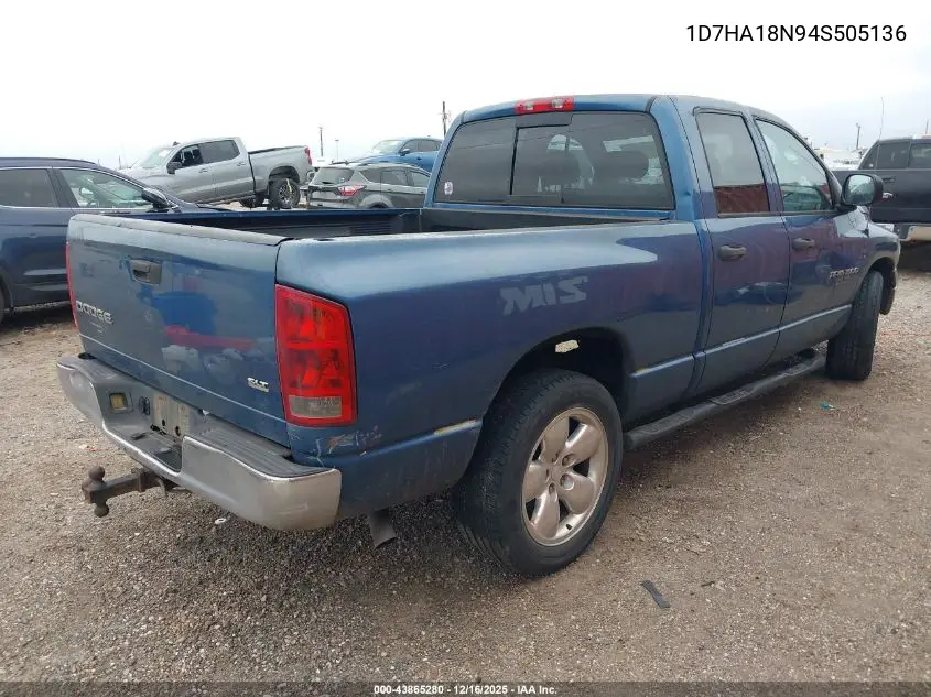 1D7HA18N94S505136 2004 Dodge Ram 1500 Slt/Laramie