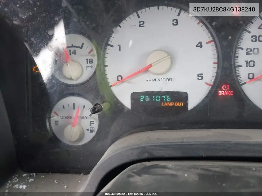 3D7KU28C84G138240 2004 Dodge Ram 2500 Slt/Laramie