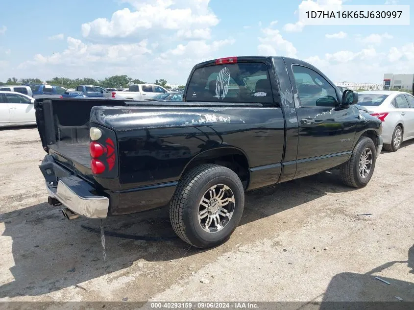 2005 Dodge Ram 1500 St VIN: 1D7HA16K65J630997 Lot: 40293159