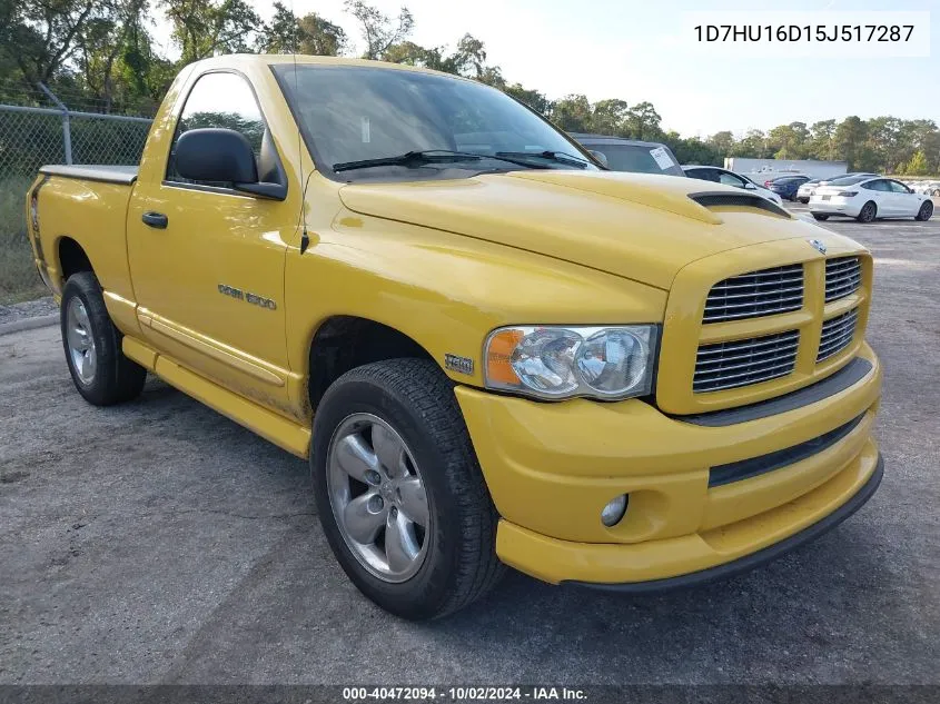 1D7HU16D15J517287 2005 Dodge Ram 1500 Slt/Laramie