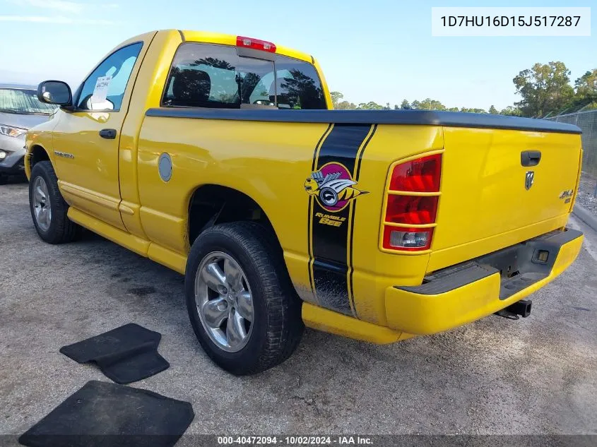 1D7HU16D15J517287 2005 Dodge Ram 1500 Slt/Laramie