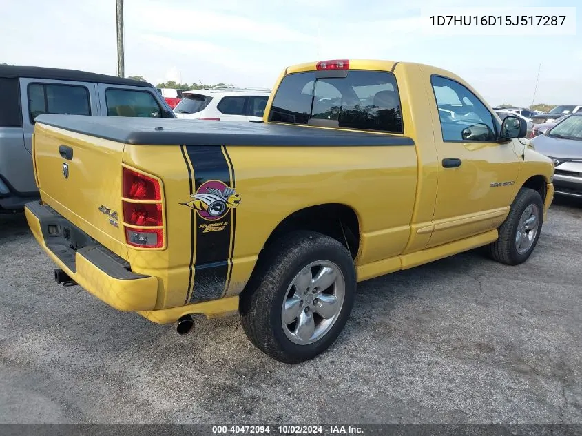 1D7HU16D15J517287 2005 Dodge Ram 1500 Slt/Laramie