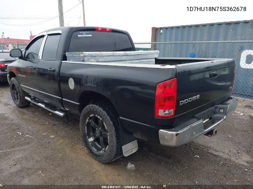 1D7HU18N75S362678 2005 Dodge Ram 1500 Slt/Laramie