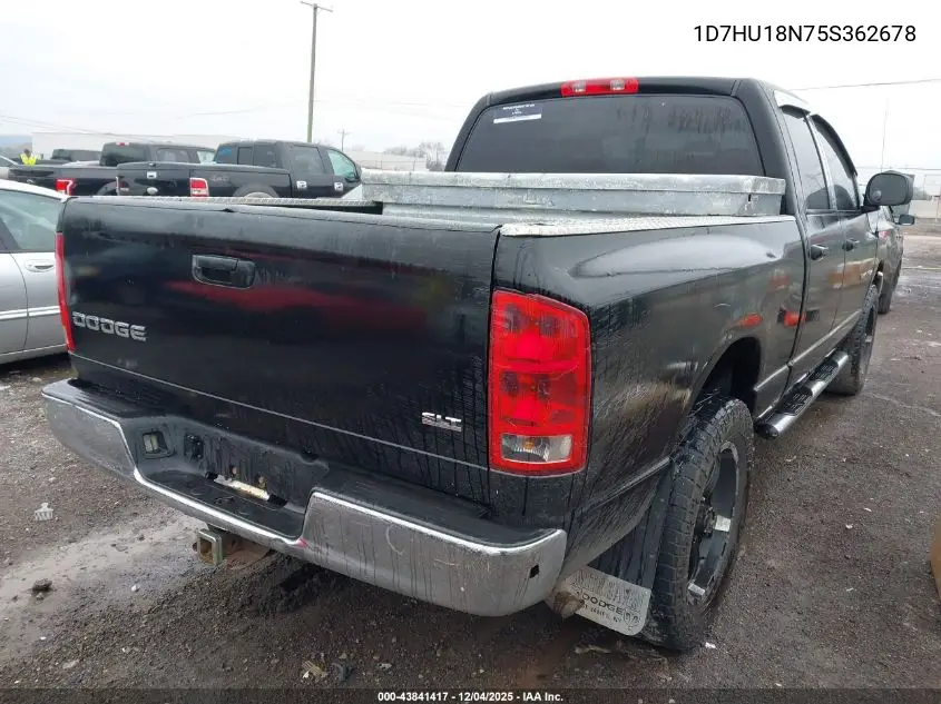 1D7HU18N75S362678 2005 Dodge Ram 1500 Slt/Laramie