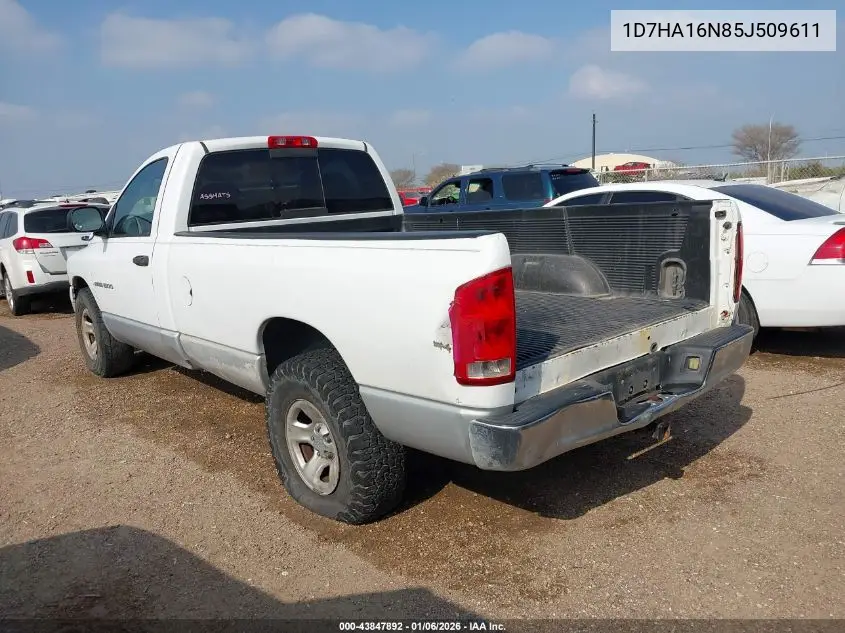 1D7HA16N85J509611 2005 Dodge Ram 1500 Slt/Laramie