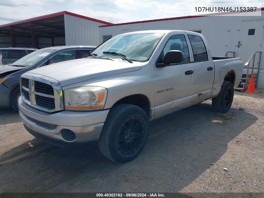 2006 Dodge Ram 1500 Slt VIN: 1D7HU18N46J153387 Lot: 40302162