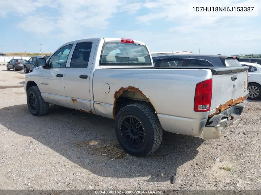 2006 Dodge Ram 1500 Slt VIN: 1D7HU18N46J153387 Lot: 40302162