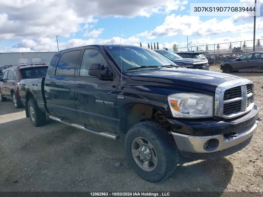 3D7KS19D77G839444 2007 Dodge Ram 1500