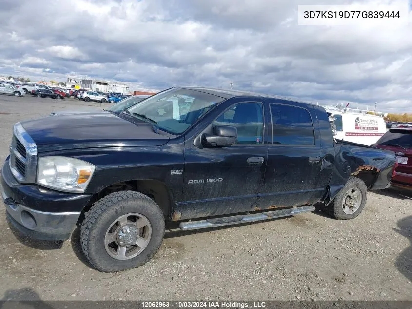 3D7KS19D77G839444 2007 Dodge Ram 1500