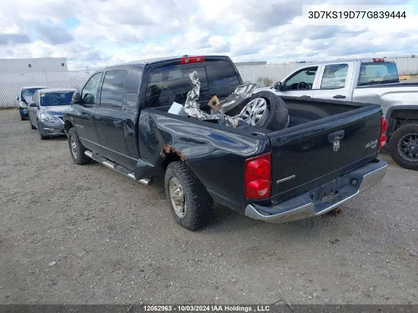 3D7KS19D77G839444 2007 Dodge Ram 1500