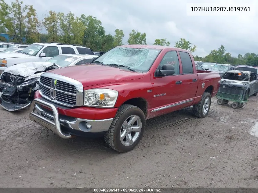 2007 Dodge Ram 1500 Slt/Trx4 Off Road/Sport VIN: 1D7HU18207J619761 Lot: 40296141