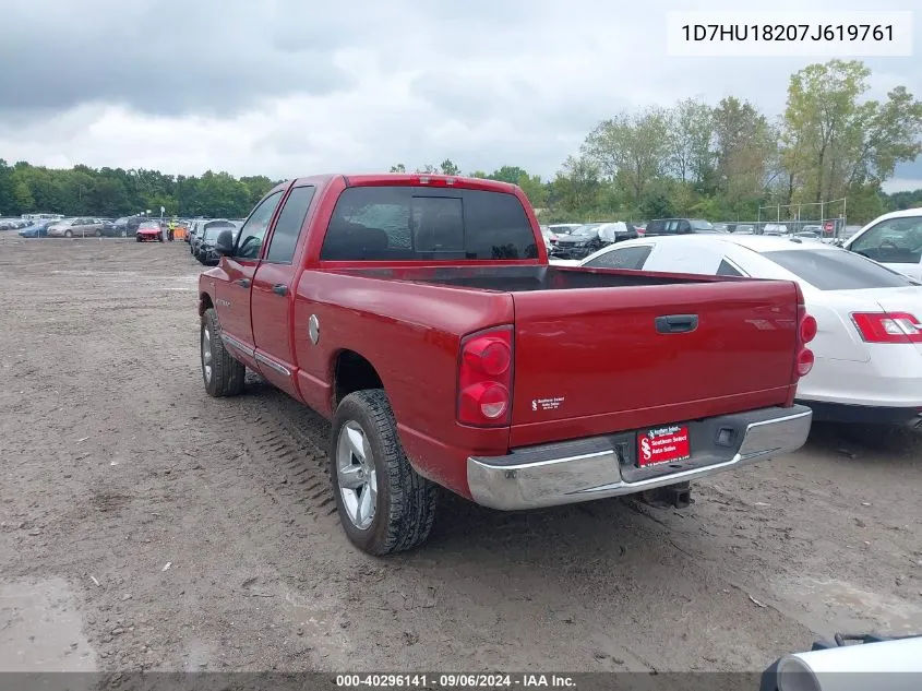 2007 Dodge Ram 1500 Slt/Trx4 Off Road/Sport VIN: 1D7HU18207J619761 Lot: 40296141