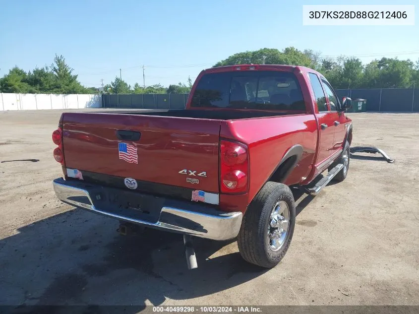 3D7KS28D88G212406 2008 Dodge Ram 2500 Laramie