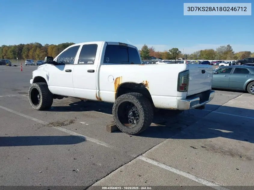 3D7KS28A18G246712 2008 Dodge Ram 2500 Slt/Power Wagon