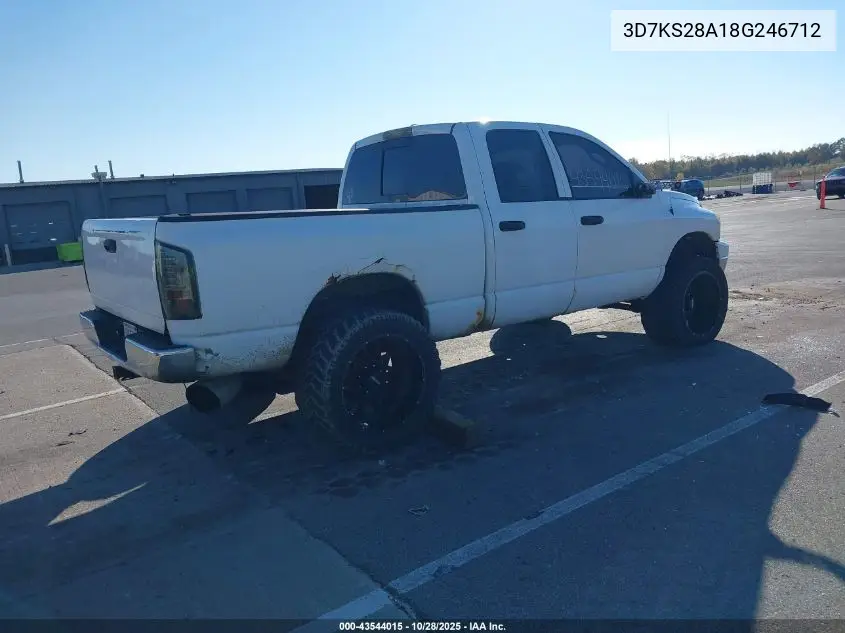 3D7KS28A18G246712 2008 Dodge Ram 2500 Slt/Power Wagon