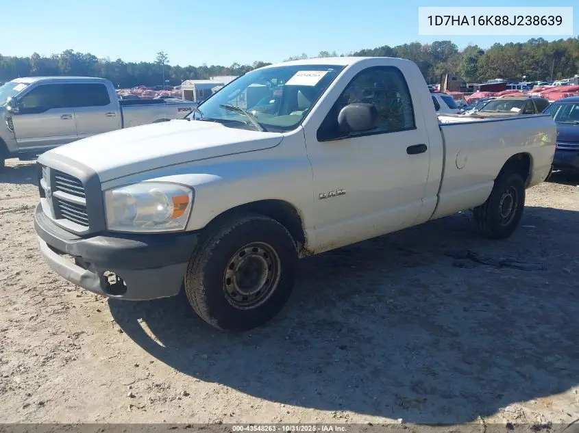 1D7HA16K88J238639 2008 Dodge Ram 1500 St/Sxt