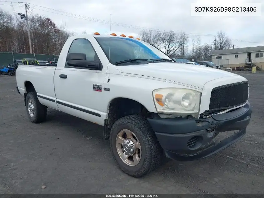3D7KS26D98G213406 2008 Dodge Ram 2500 St/Sxt