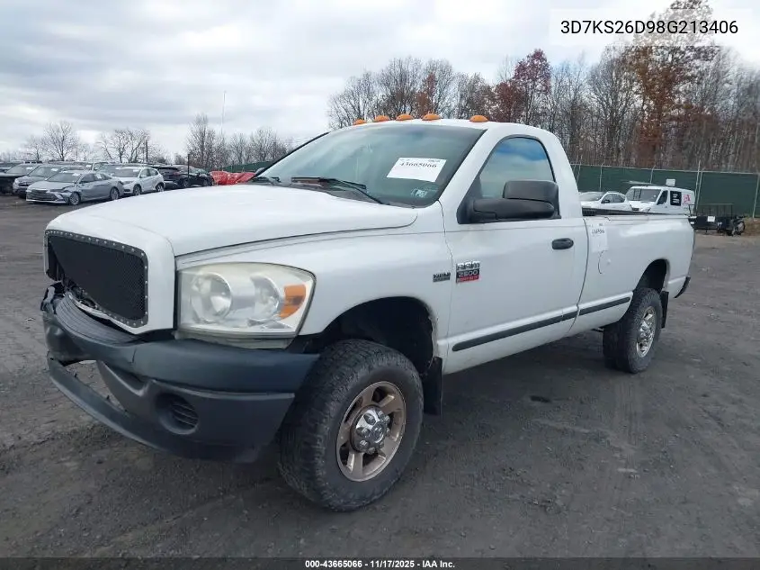 3D7KS26D98G213406 2008 Dodge Ram 2500 St/Sxt