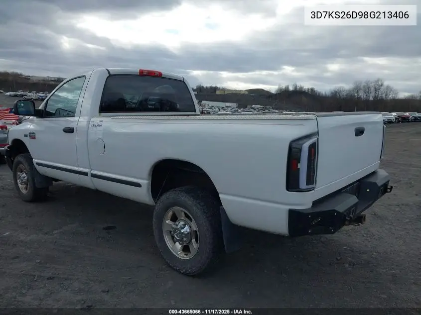 3D7KS26D98G213406 2008 Dodge Ram 2500 St/Sxt