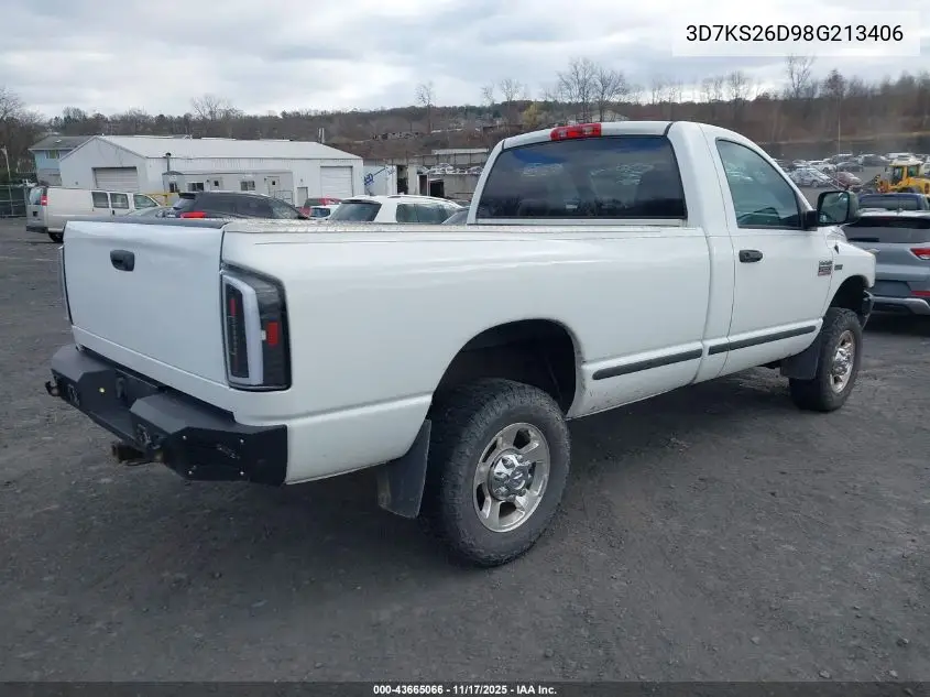 3D7KS26D98G213406 2008 Dodge Ram 2500 St/Sxt